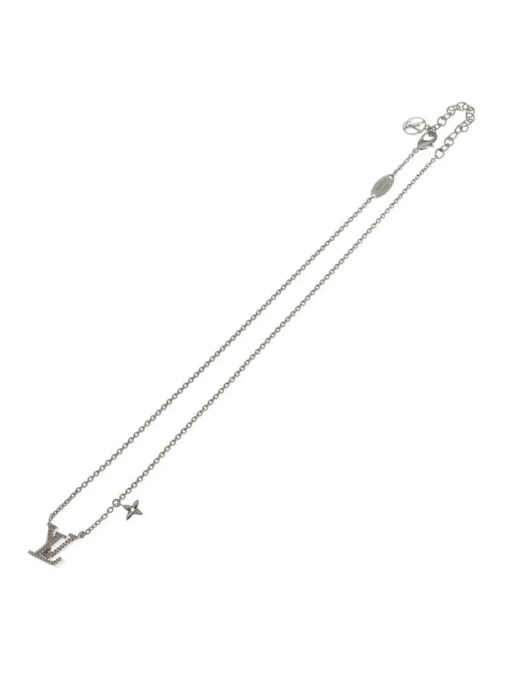 Louis Vuitton LV Iconic Rhinestone Necklace Silver